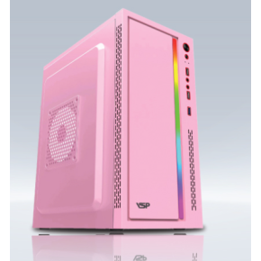 CASE MÁY TÍNH VSP V206 PINK (NO FAN)